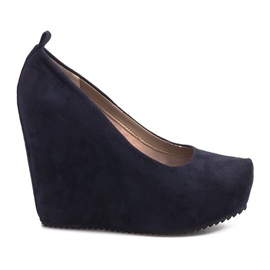 Marineblaue Keilpumps Alice