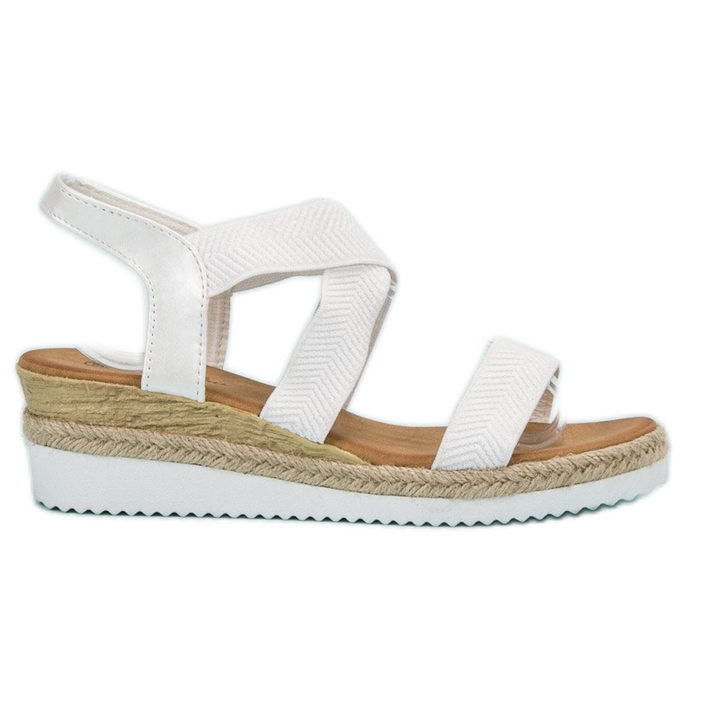 Anesia Paris Slip-on-Sandalen auf der Plattform weiß