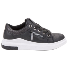 SHELOVET Mode Sportschuhe schwarz