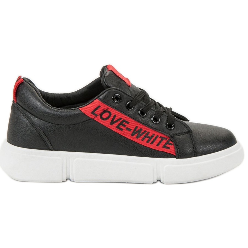 Jumex Liebe Sportschuhe schwarz rot