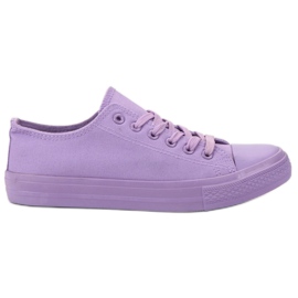 Sport Niedrige Turnschuhe lila