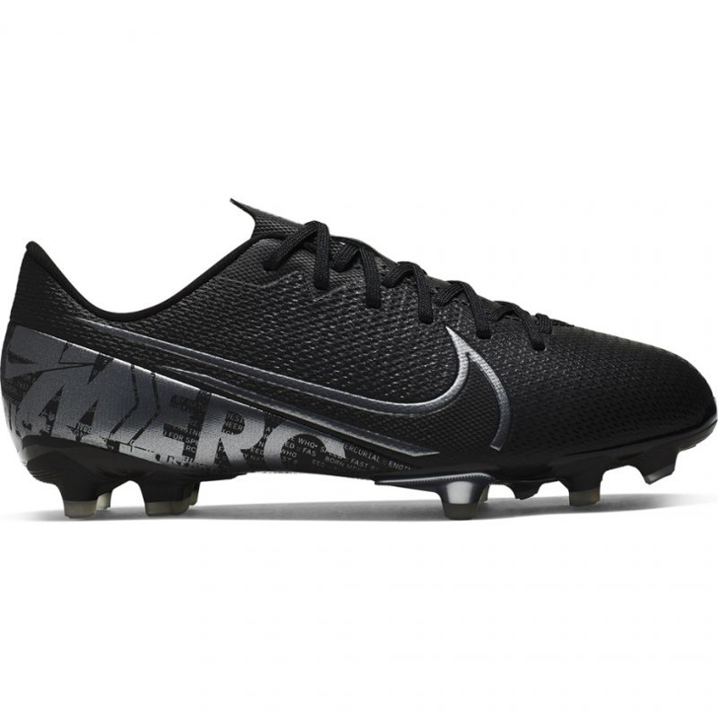 Nike Mercurial Vapor 13 Academy FG / MG Jr AT8123 001 Fußballschuhe schwarz