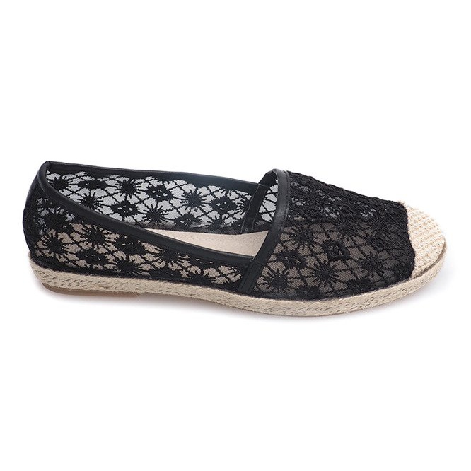 Ballerinas Espadrilles YBS136 Schwarz