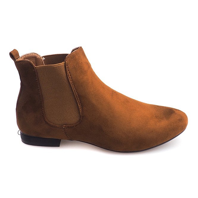 Klassische Chelsea-Stiefel H531 Camel braun