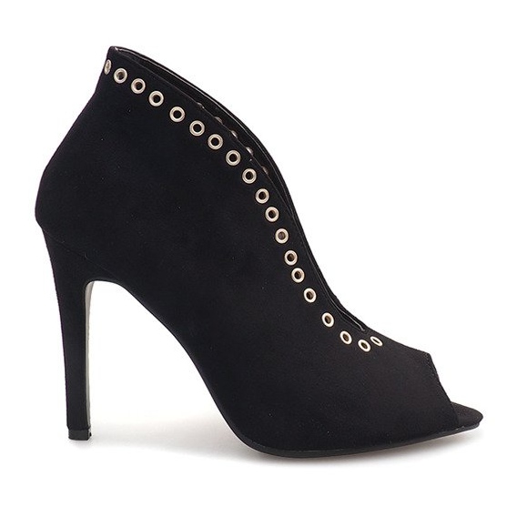 Stiefel mit hohem Absatz Wildleder 1907 Schwarz