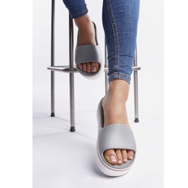 Crocs Crocband Platform Slide 04M Hellgraue Rose