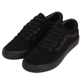 Schwarze Damen Sneaker B70A SCHWARZ / SCHWARZ