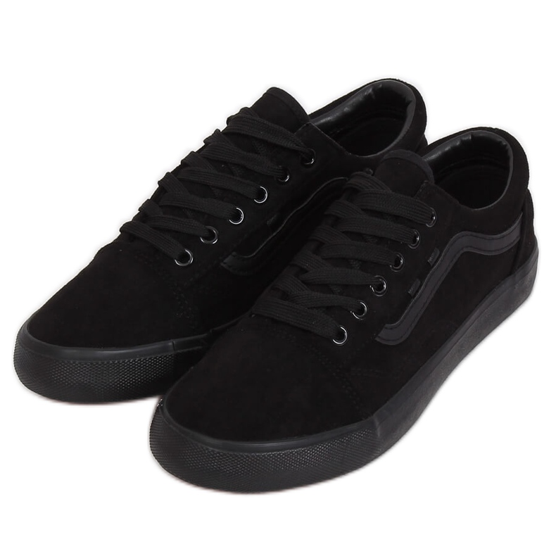 Schwarze Damen Sneaker B70A SCHWARZ / SCHWARZ