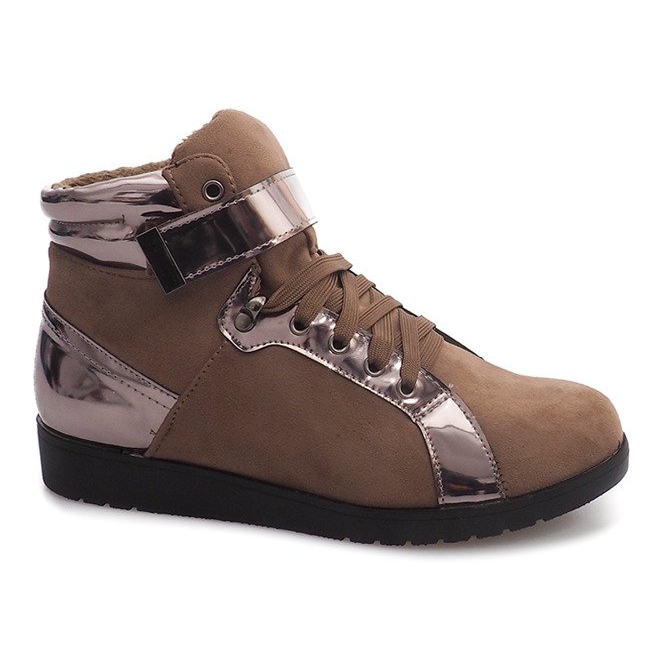 Warme Sneaker 2026-18 Khaki mehrfarbig grün