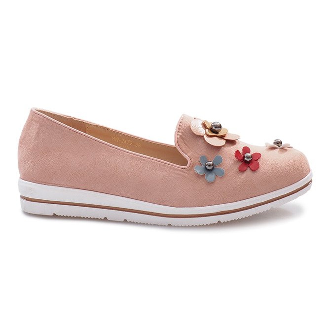 Rosa Multi-Blumen Keilabsatz