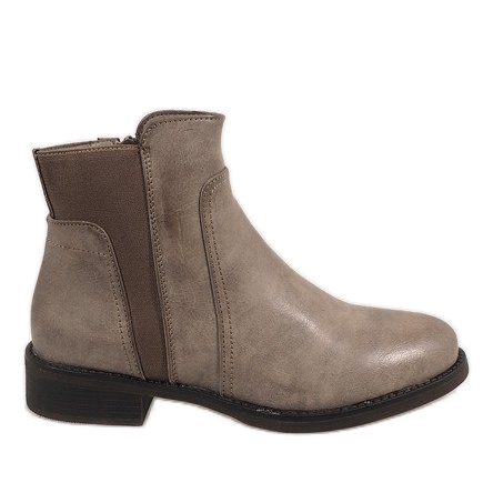 Beige isolierte Stiefel 9040