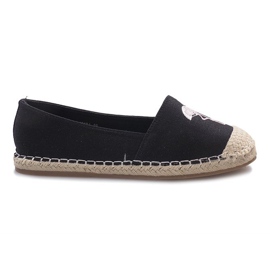 Schwarze Flaming Espadrilles