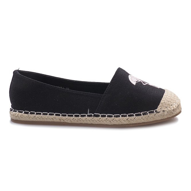 Schwarze Flaming Espadrilles