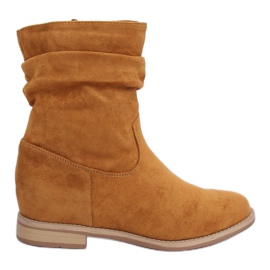 Stiefel auf einem versteckten Honigkeil NC838 Camel braun