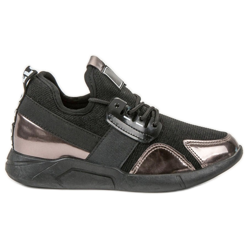 SHELOVET Slip-on-Sneakers schwarz kupfer