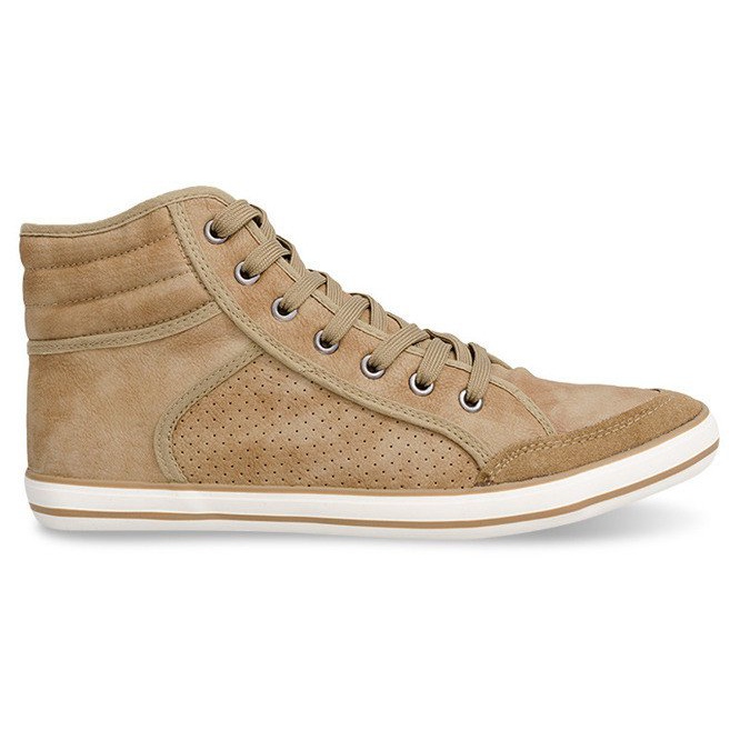 501 Camel High-Top-Boxer-Sneakers braun