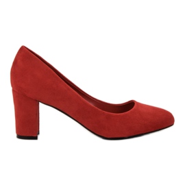Queen Vivi Wildleder Pumps rot