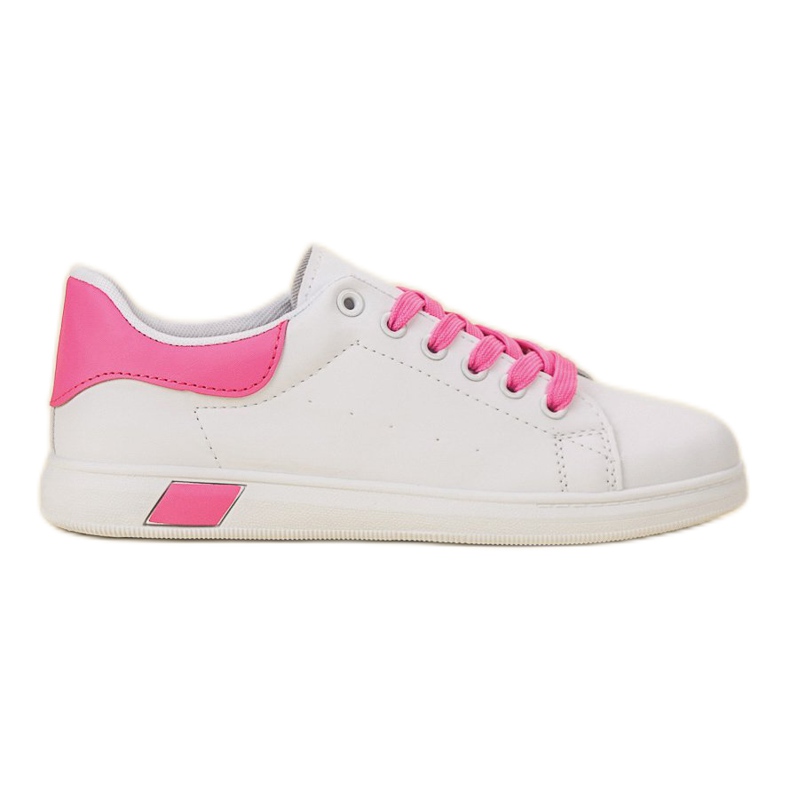 Ideal Shoes Sportschuhe für Damen weiß rosa