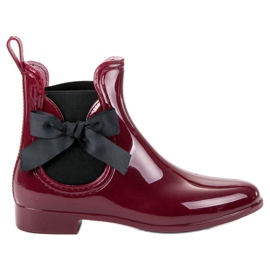 Kayla Galoschen mit Schleife rot