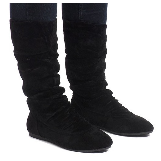 Warme Stiefel Jodhpurstiefel 288-94 Schwarz