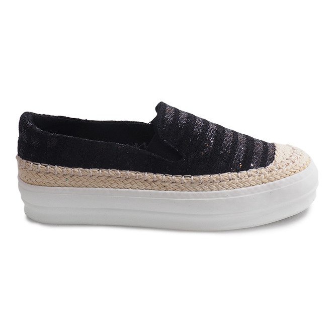 Sneaker Espadrilles GH001 Schwarz