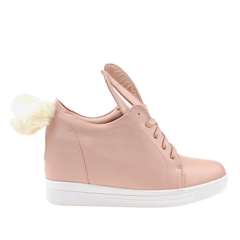 Rosa Sneaker auf den Keilhäschen H6210-11