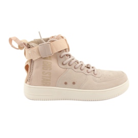 Big Star Big Stern High Eco Leder-Sneaker 274658 Pulverrosa