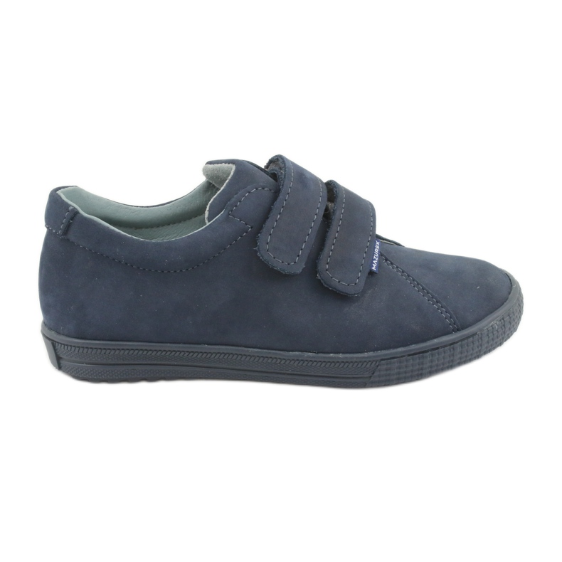 Mazurek Leder Boys Schuhe für Klettverschluss 268 Marineblau