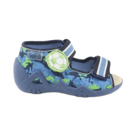 Befado gelbe Kinderschuhe 350P002 marineblau blau grün