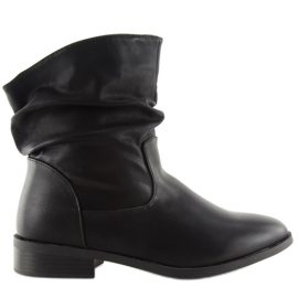 Schwarze schwarze Damenstiefel 1127-PA Schwarz