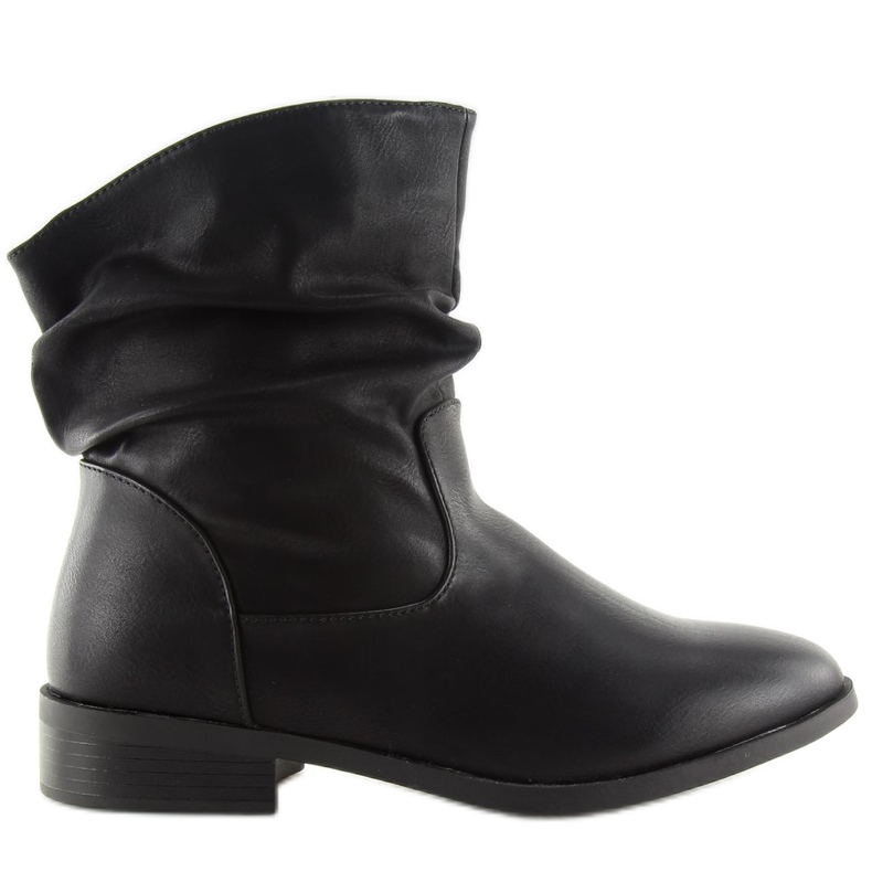 Schwarze schwarze Damenstiefel 1127-PA Schwarz