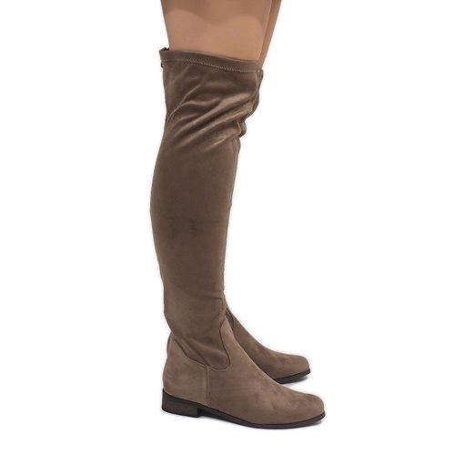 Taupe Stiefel für Damen 3037-49 mehrfarbig