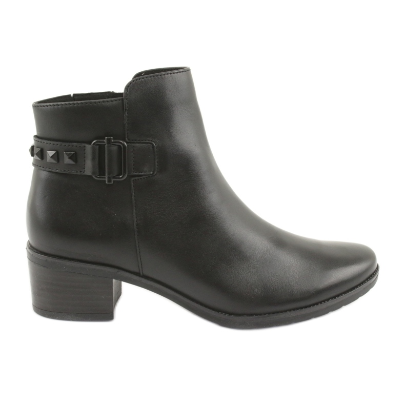 Caprice Damen -Lederstiefel mit Stollen 25433 Schwarz