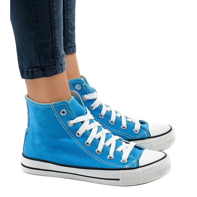 Blaue klassische hohe Sneakers DTS8224-16