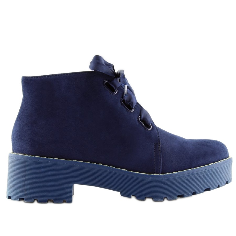 Marineblaue Stiefel für Damen LL219 Blau navy blau