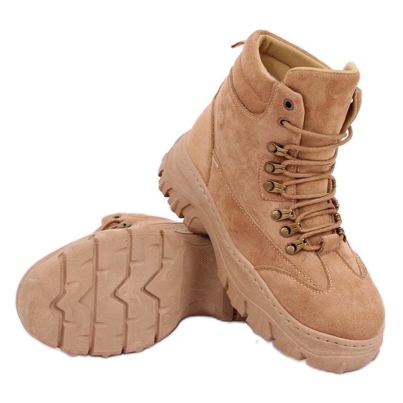 Trappers braune Sportschuhe 1967 Khaki