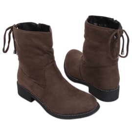 Grüne Damenstiefel in Khaki 7378-PA Grün