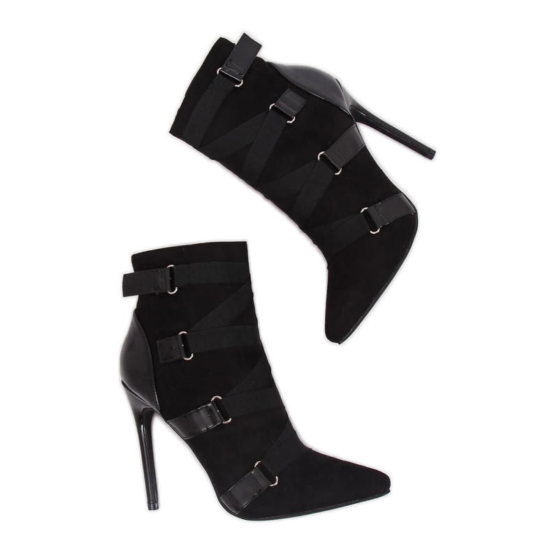 Schwarze Stiefel auf einer Anstecknadel schwarz BKKX1150 Schwarz