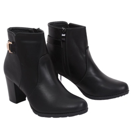 Schwarze Stiefel mit hohen Absätzen F168 Schwarz