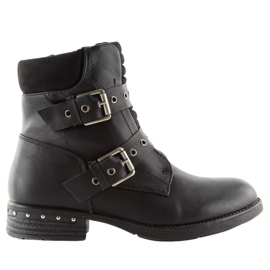 Schwarze Damenstiefel S165 Schwarz