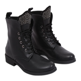 Schwarze Militärstiefel 7369-PA Schwarz