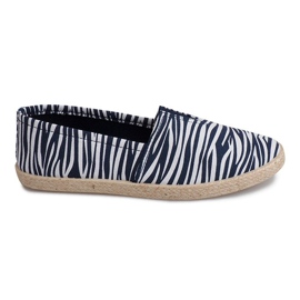 Leinen Espadrilles TC-15 Blaue Turnschuhe