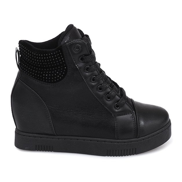 Sneakers mit Keilabsatz 1651 Schwarz