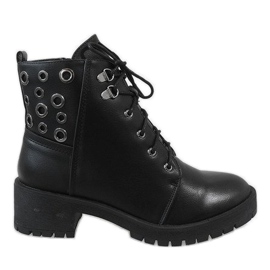 Schwarze G157-1 Trapperstiefel für Damen