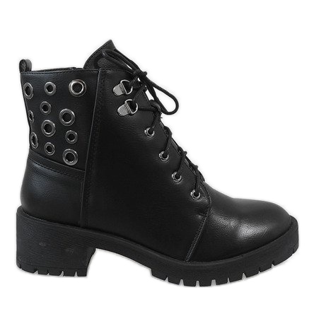 Schwarze G157-1 Trapperstiefel für Damen