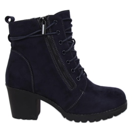 Marine Stiefel auf dem Protektor W358 Blue navy blau