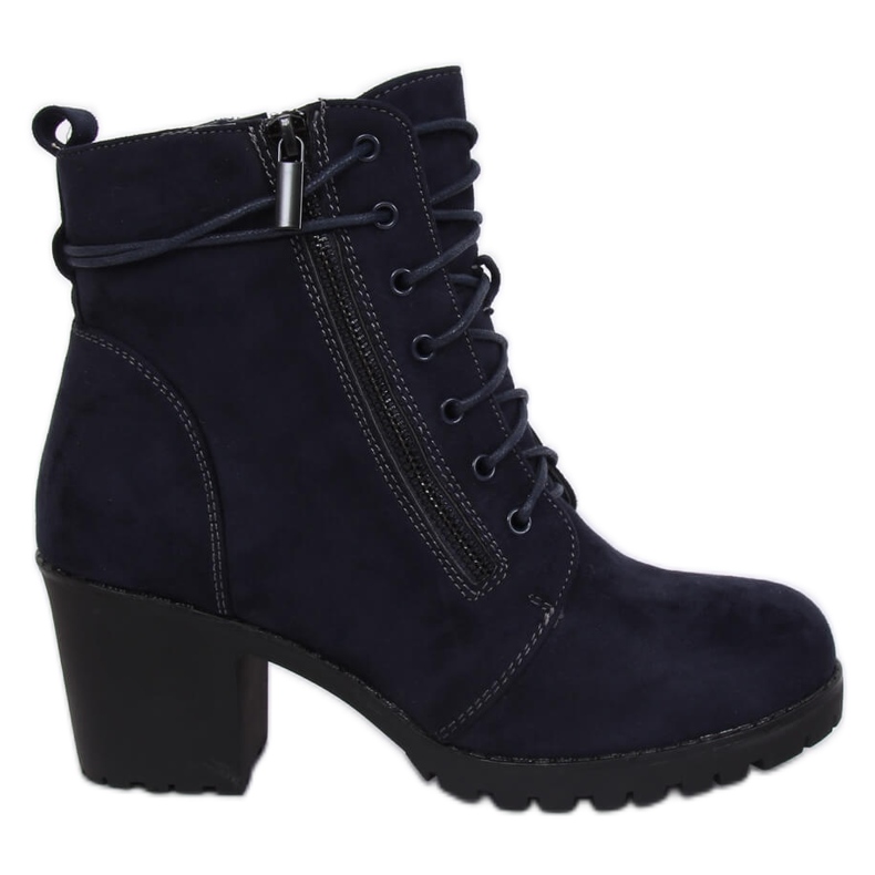 Marine Stiefel auf dem Protektor W358 Blue navy blau
