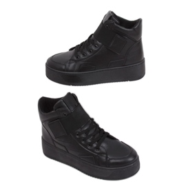 Schwarze Turnschuhe LA55 Schwarz