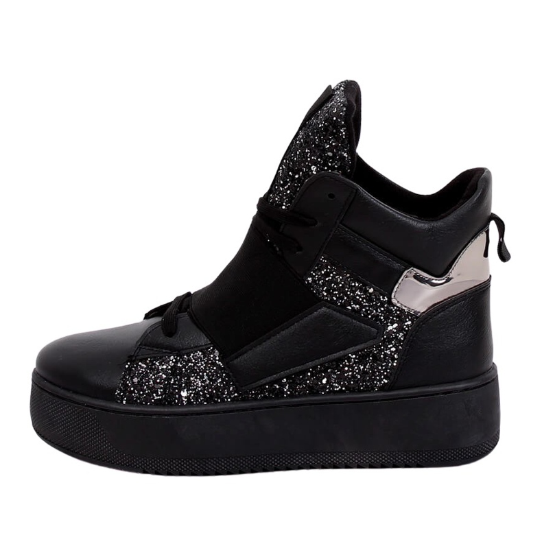 Schwarze Turnschuhe LA56 Schwarz