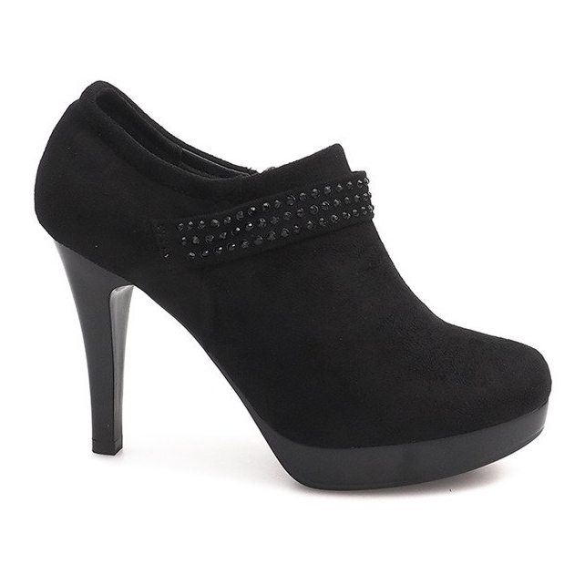 Elegante Stiefel mit hohem Absatz 9214-1 Schwarz